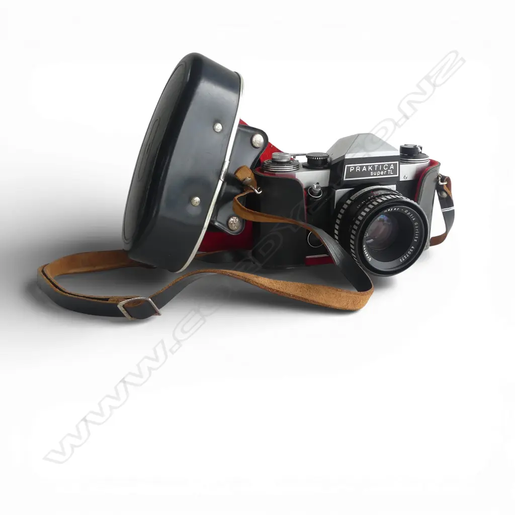 VINTAGE CAMERA PRAKTIKA SUPER TL CASED L180MM Image 1++