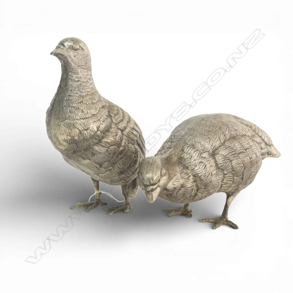 PR VINTAGE ORIENTAL CAST METAL PARTRIDGE, H.170mm, L.190mm Image 1++