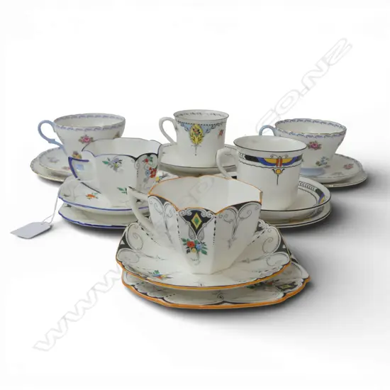 6 SHELLEY CHINA CSP SETS MIXED PATS