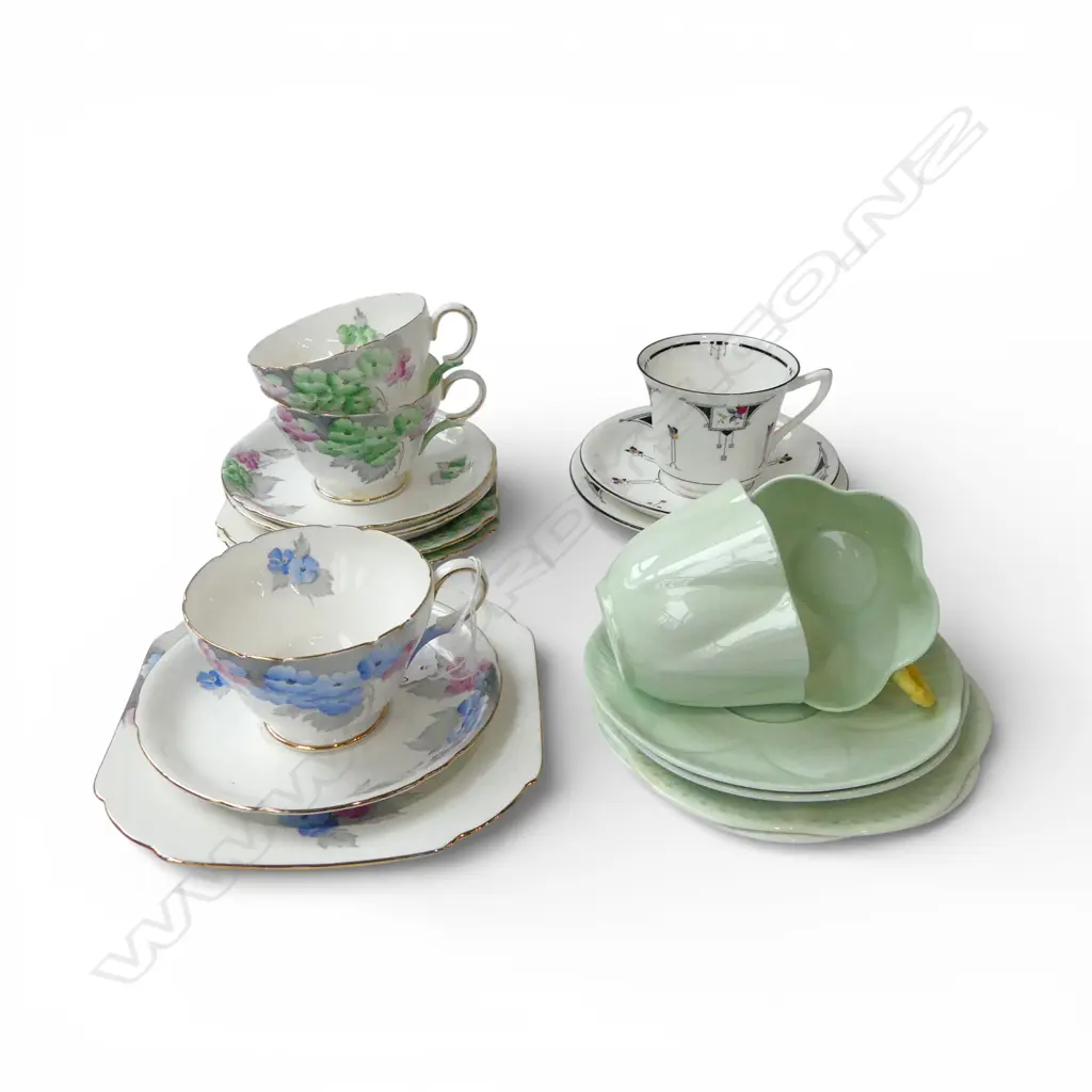6 SHELLEY CHINA CSP SETS MIXED PATS Image 1++