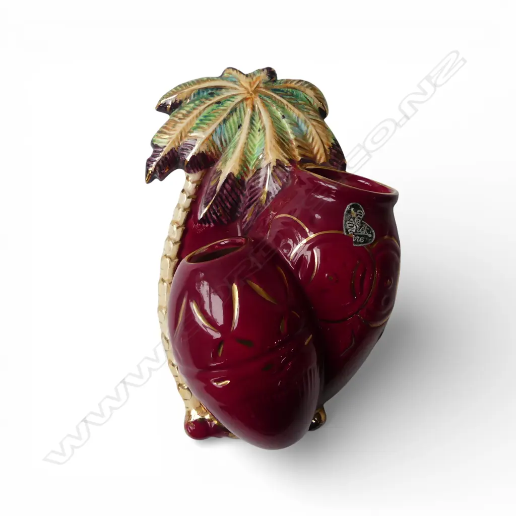 BESWICK PALM TREE WALL VASE #1063 H.220mm Image 1++