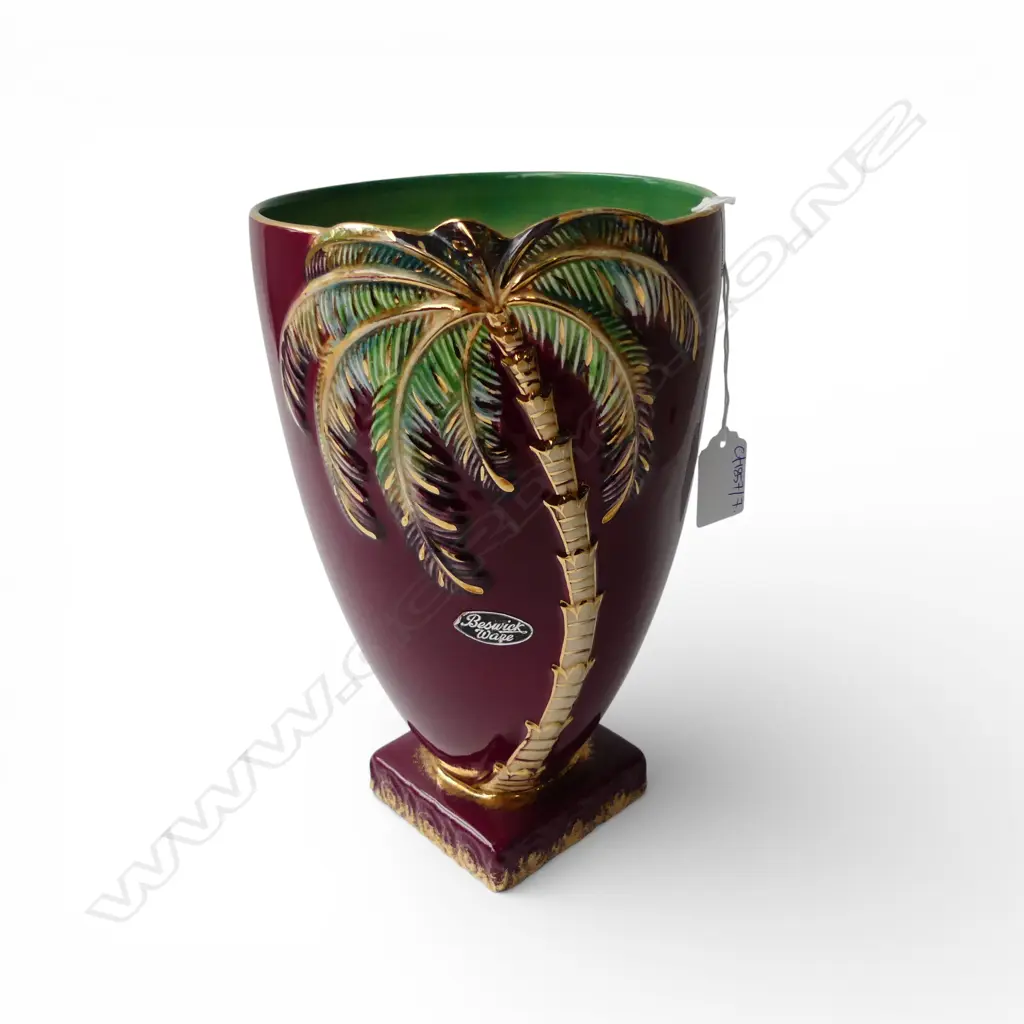 BESWICK PALM TREE VASE #1071 H.260mm Image 1++