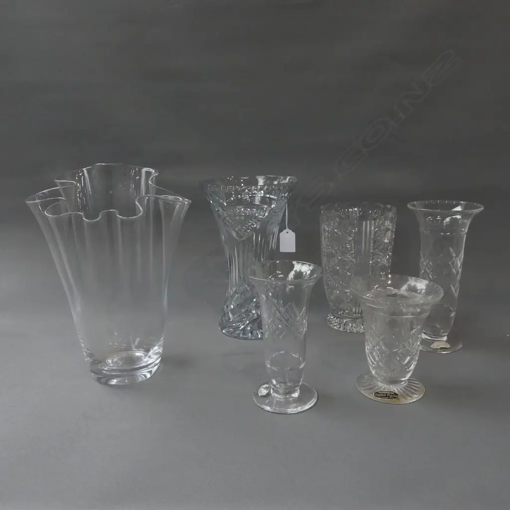 6 GLASS VASES H.260mm Image 1++