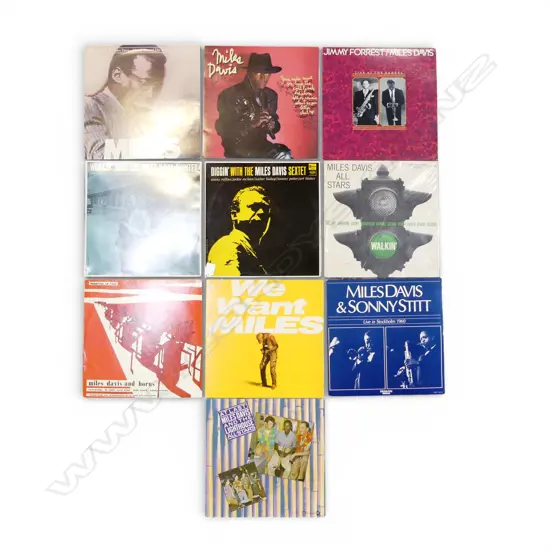 10 ASST. MILES DAVIS JAZZ LPs Provenance: Ex Collection Wellington Choy