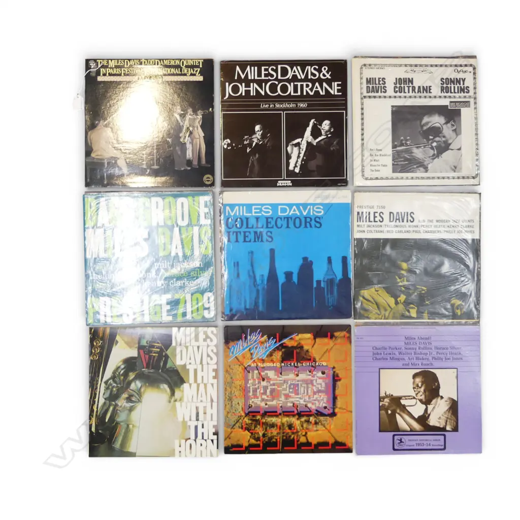 9 ASST. MILES DAVIS JAZZ LPs Provenance: Ex Collection Wellington Choy Image 1++