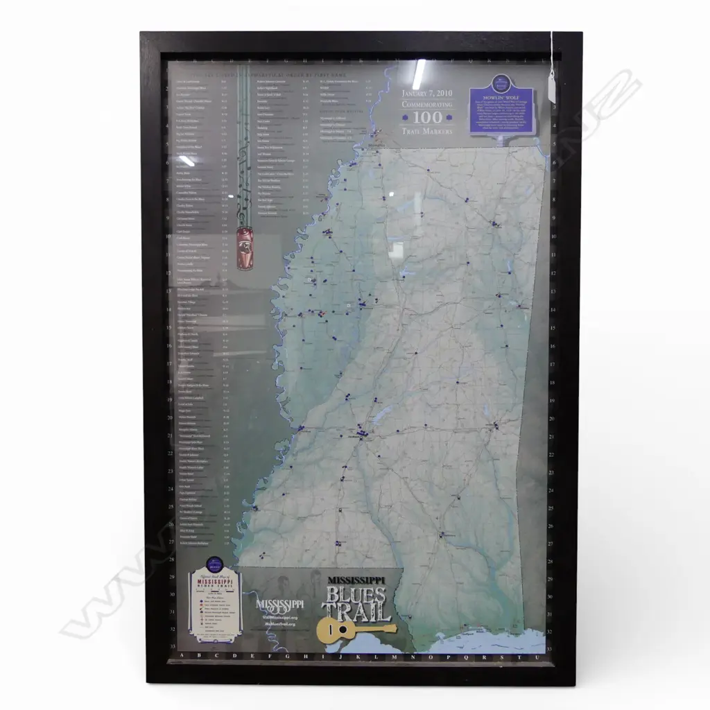 FRAMED MISSISSIPPI BLUES TRAIL  Image 1++