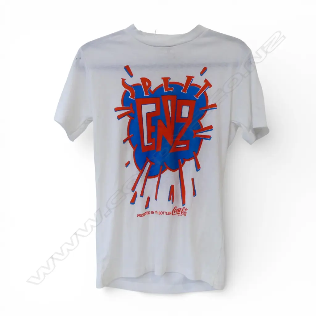 SPLIT ENZ ENDS WITH A BANG TOUR T SHIRT 1984 SIZE SMALL Image 1++