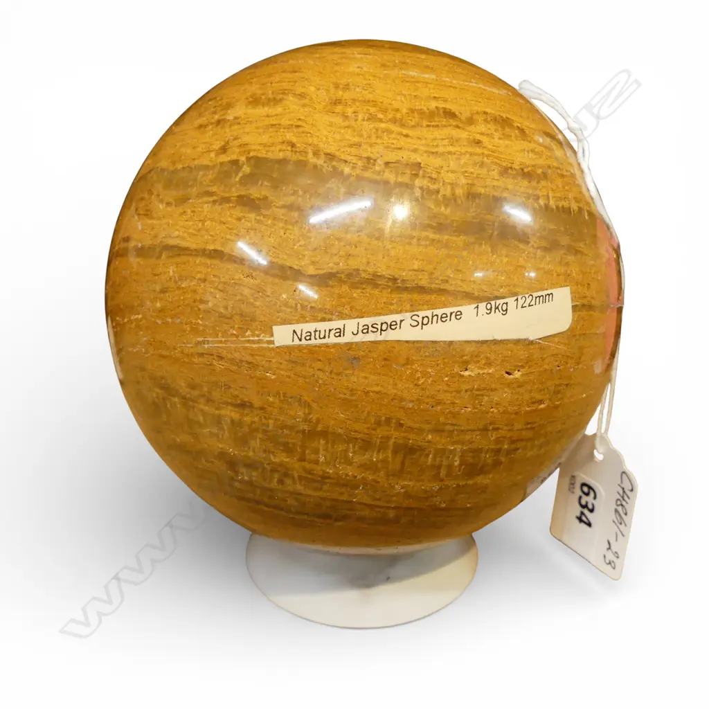 LRG NATURAL JASPER SPHERE, 1.9kg Image 1++