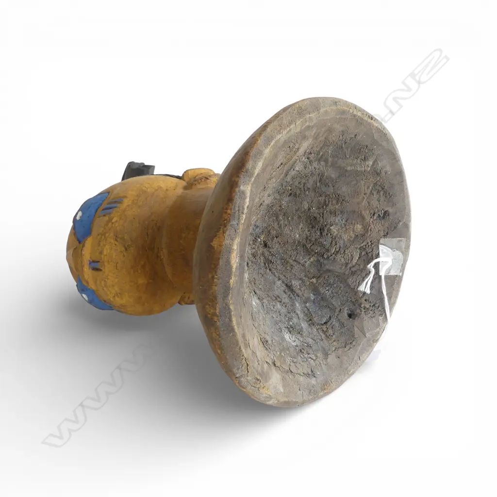 AFRICAN CARVED & PAINTED WOOD BUST H260MM Image 1++