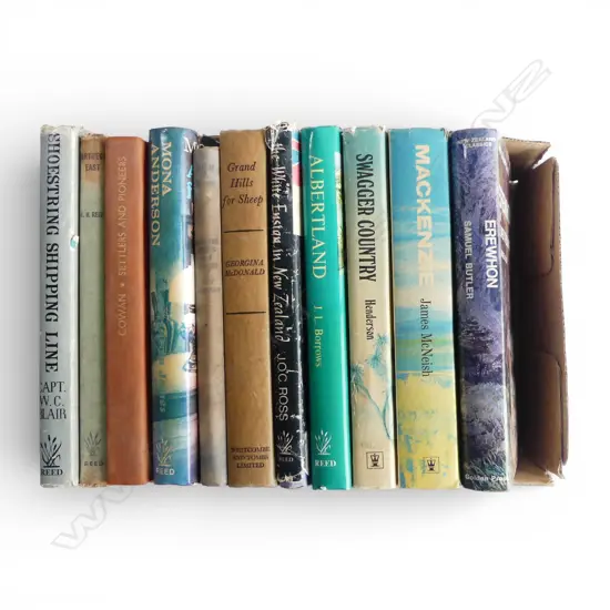 11 VINTAGE NEW ZEALAND NOVELS AND REFERENCE BOOKS