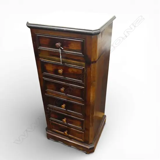 FRENCH CABINET w. MARBLE TOP 410x380x950mm 1 CASTOR MISSING