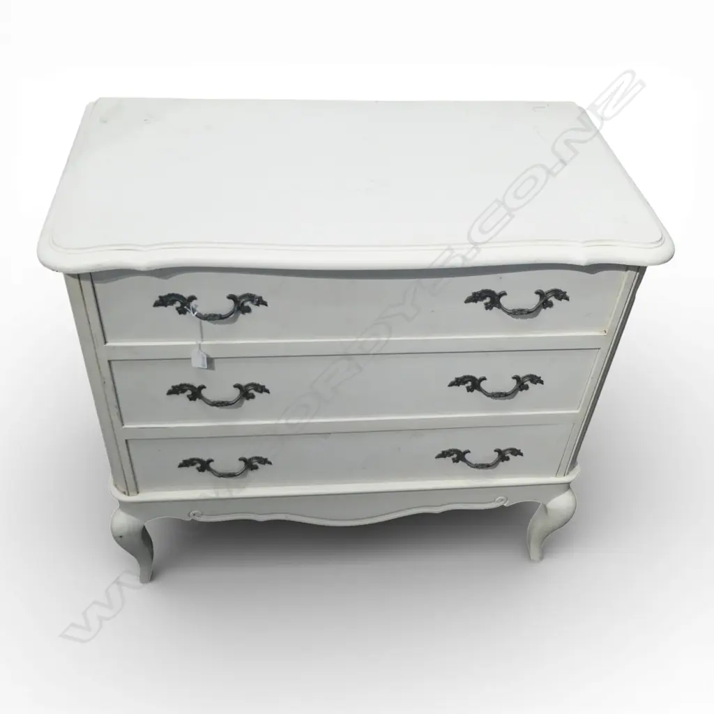 FRENCH WHITE PAINTED CHEST OF DRAWERS 950x500x865mm Image 1++
