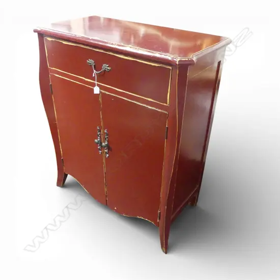 RED PAINTED CABINET 900x450x1050mm