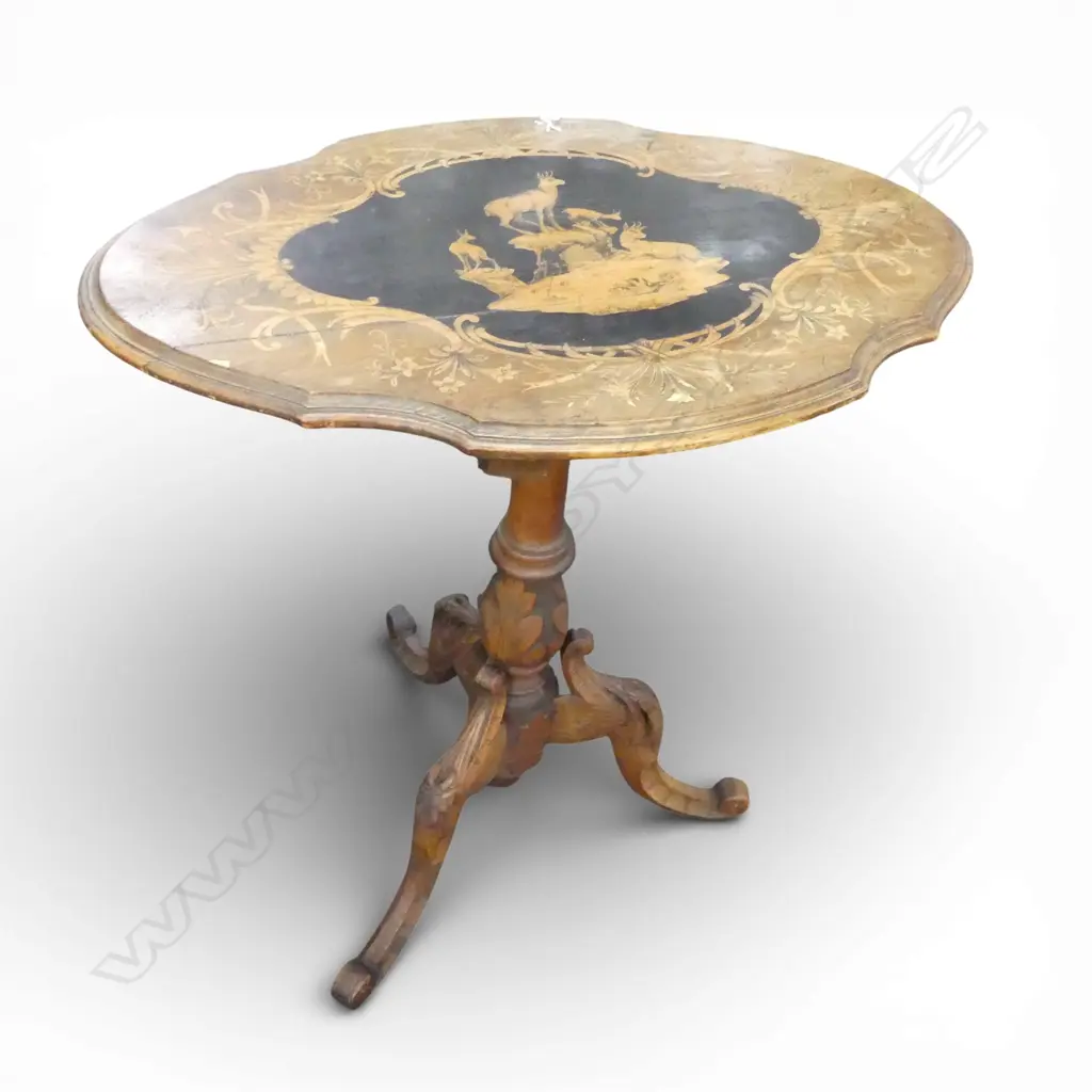 TILT TOP TABLE H.630mm needs restoration Image 1++