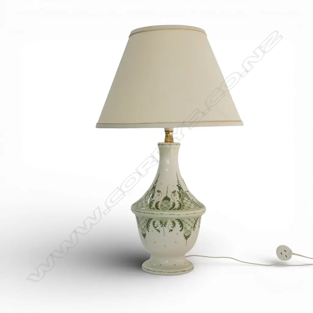 ITALIAN TABLE LAMP, 'VINCI ITALY' TO BASE, H.665mm Image 1++