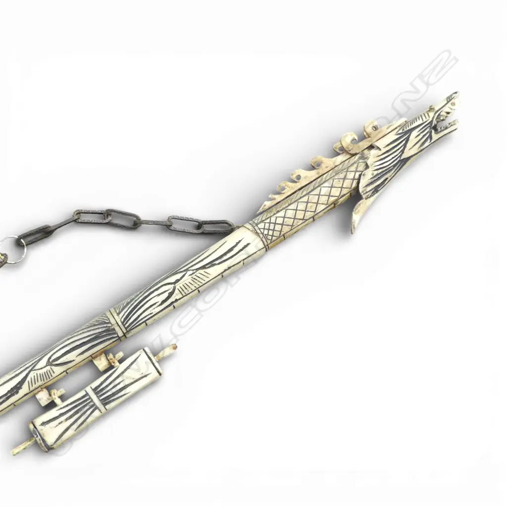  CARVED BONE REPLICA DRAGON DART GUN L.1000mm Image 1++