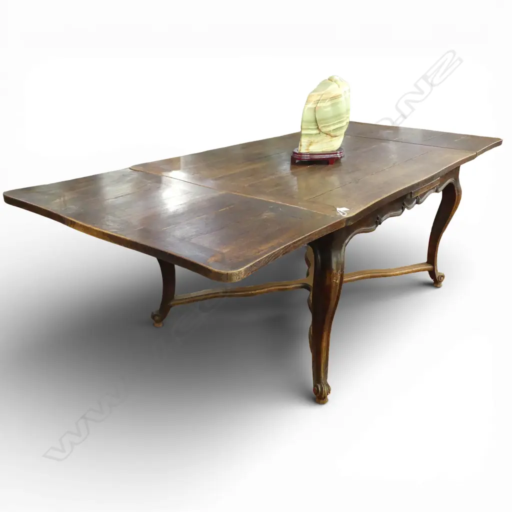 FRENCH PLANK TOP EXTENSION DINING TABLE 1400x1000x740mm EACH LEAF ADDS 530mm Image 1++
