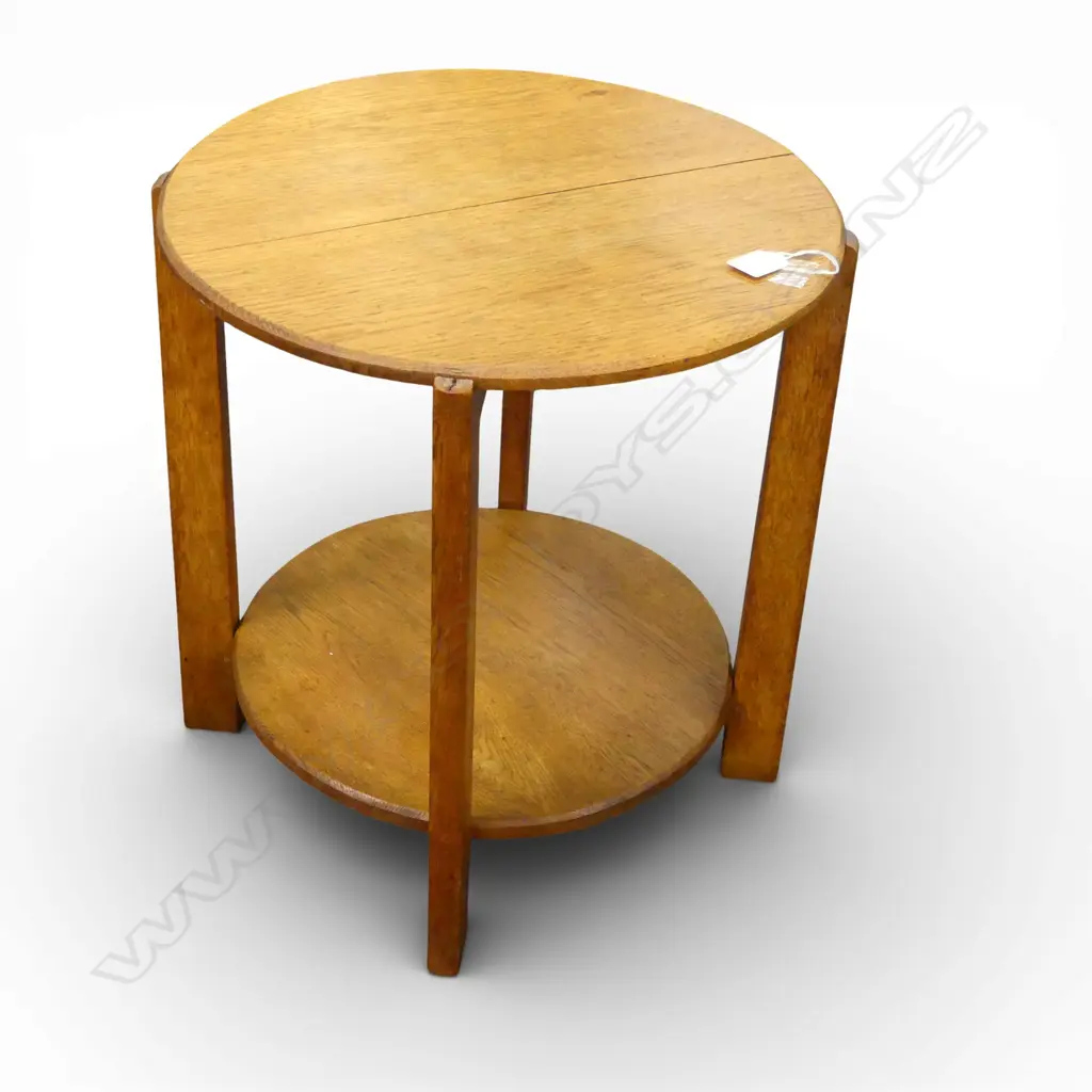 OAK SIDE TABLE H.460mm, 450mm dia Image 1++