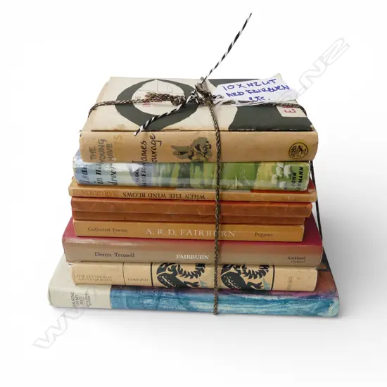 10 NZ LITERATURE BOOKS; FAIRBURN ETC
