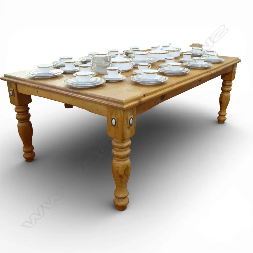 PINE DINING TABLE 2100x1200x660mm Image 1++