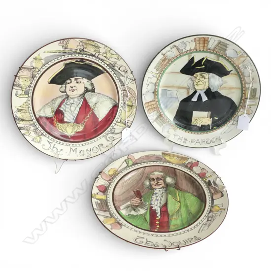 3 R/D RACK PLATES  THE MAYOR THE PARSON THE SQUIRE DIA270MM