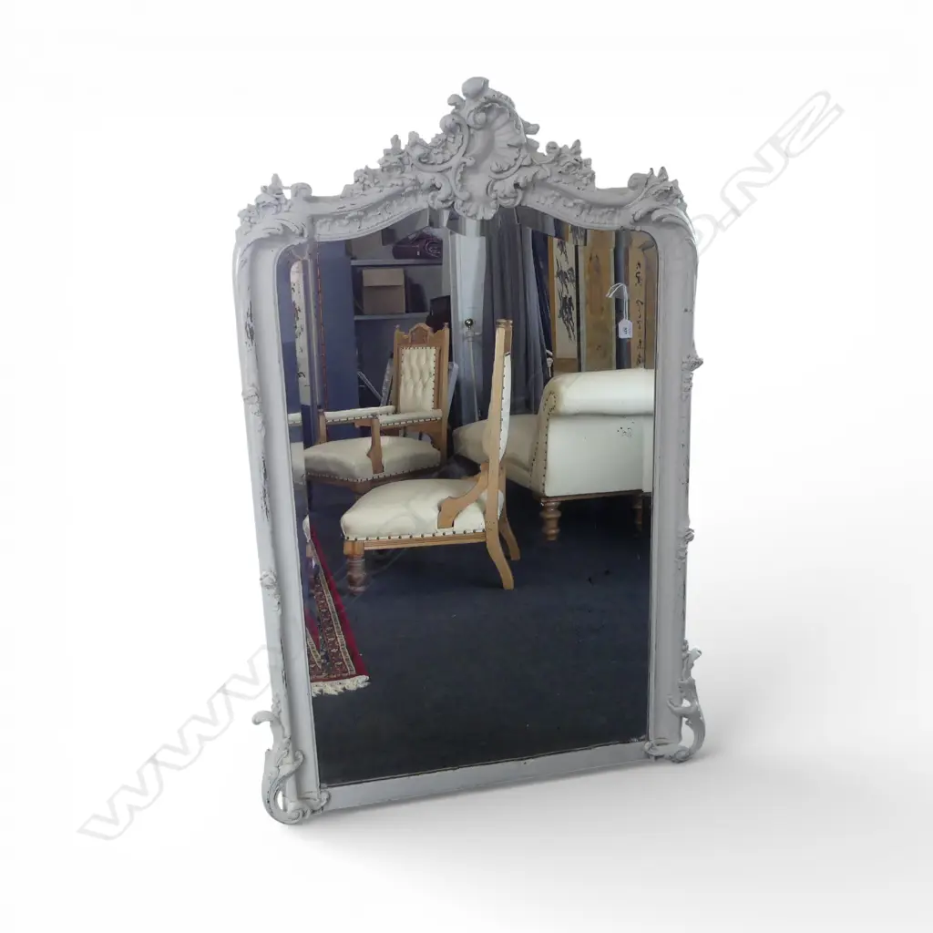 LG ANTIQUE WHITE PAINTED FRENCH MIRROR 1440x900mm Image 1++