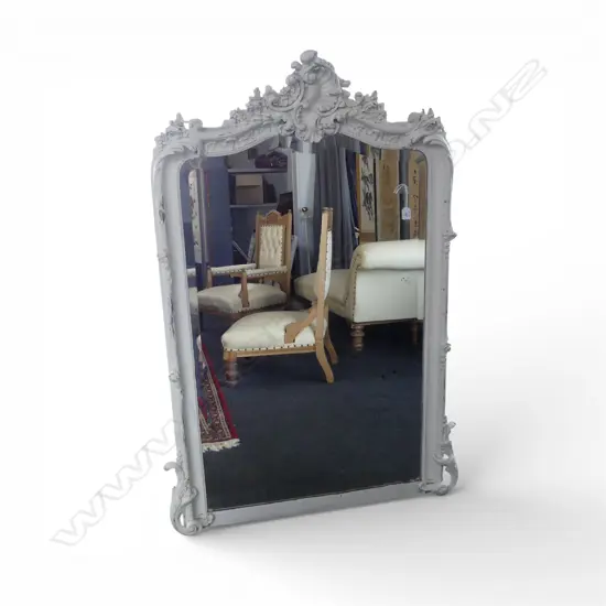 LG ANTIQUE WHITE PAINTED FRENCH MIRROR 1440x900mm