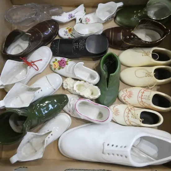 COLLECTION OF ASST. MINIATURE SHOES 