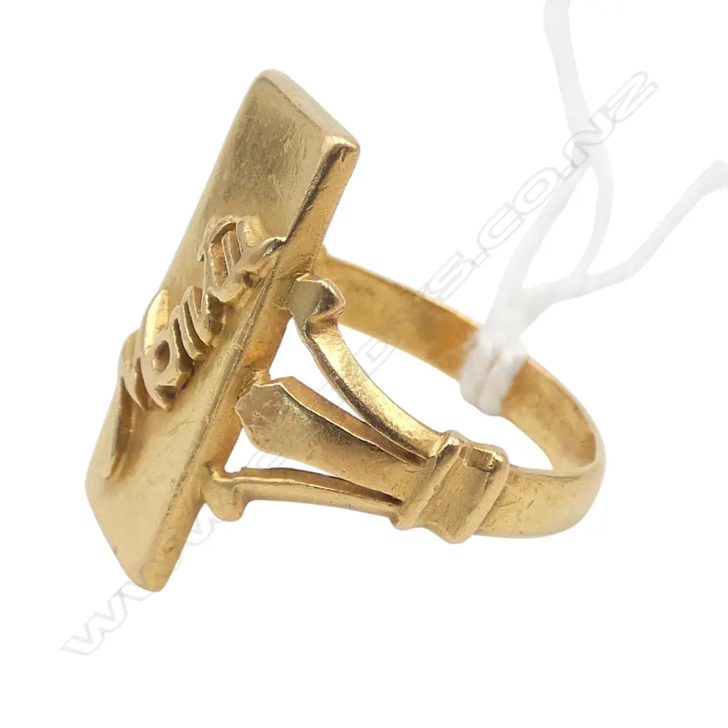 21CT RING, 7.3gms SIZE N Image 1++