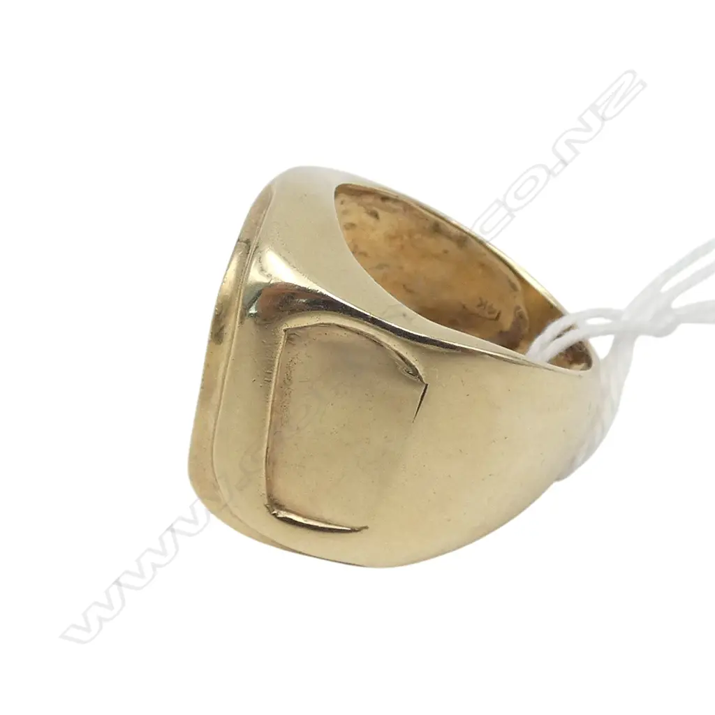 14ct GOLD MODERN DESIGNER RING 17.54gms SIZE Q Image 1++