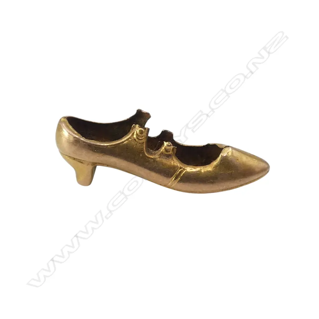 testing 10ct GOLD SHOE CHARM faults 0.41gms Image 1++