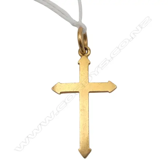 20ct GOLD OLD CROSS PENDANT 2.42gms
