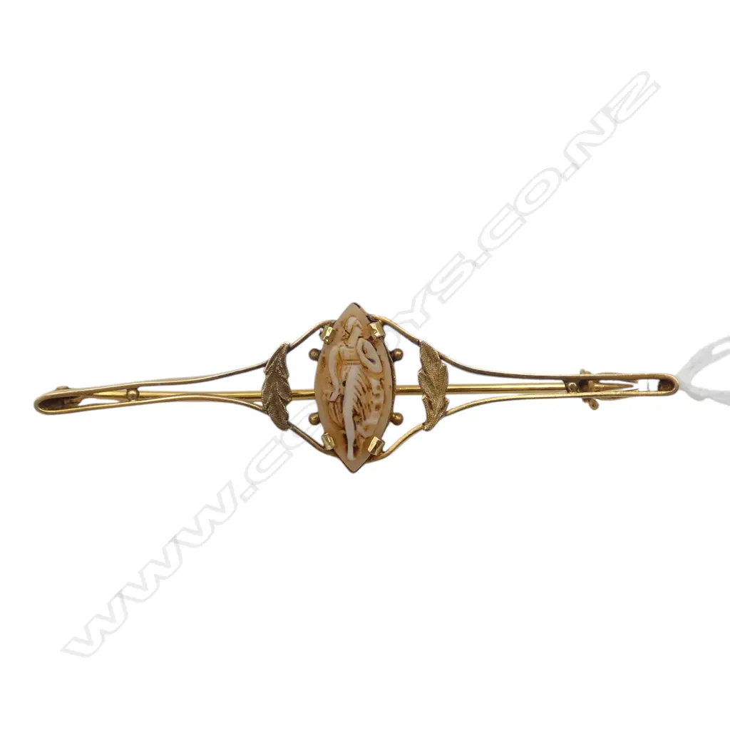 18ct? GOLD BROOCH 5.42gms Image 1++