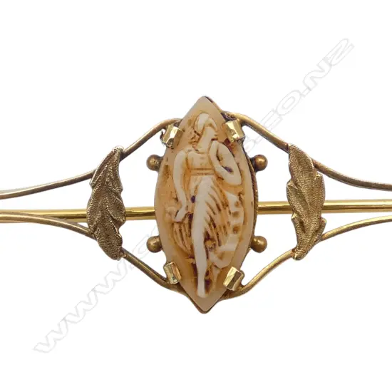 18ct? GOLD BROOCH 5.42gms