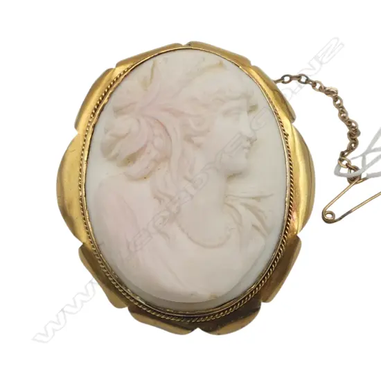 9CT CAMEO, 50x40mm, 22gms