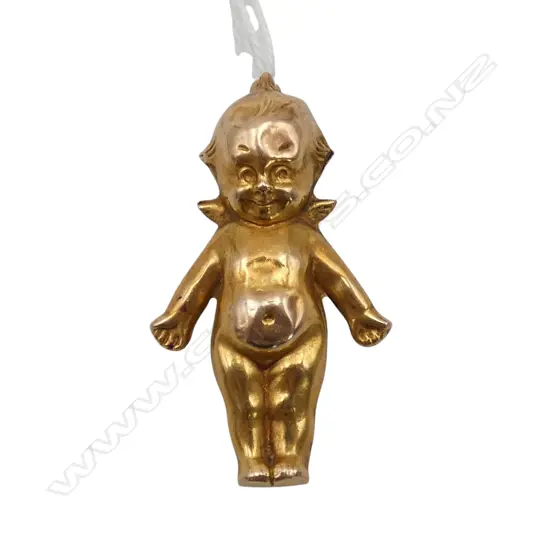 9ct HOLLOW CAST KEWPIE DOLL, ENGRAVED VERSO C&S Ltd, 2.24gms