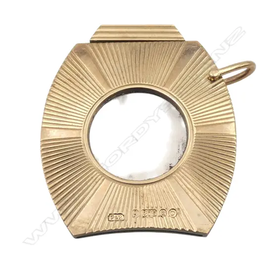 9CT CIGAR CUTTER 35x30mm 18.3gms