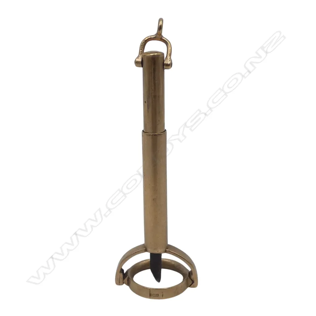 9CT CIGAR PIERCER L.65mm, 8.4gms Image 1++