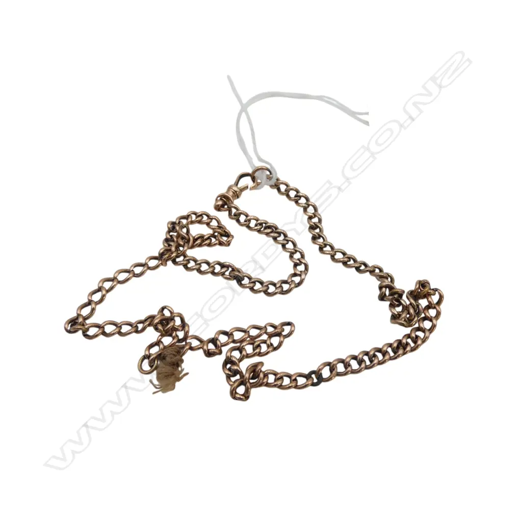 9CT ROSE GOLD CURB  LINK CHAIN 7.43gms CHAIN BROKEN Image 1++