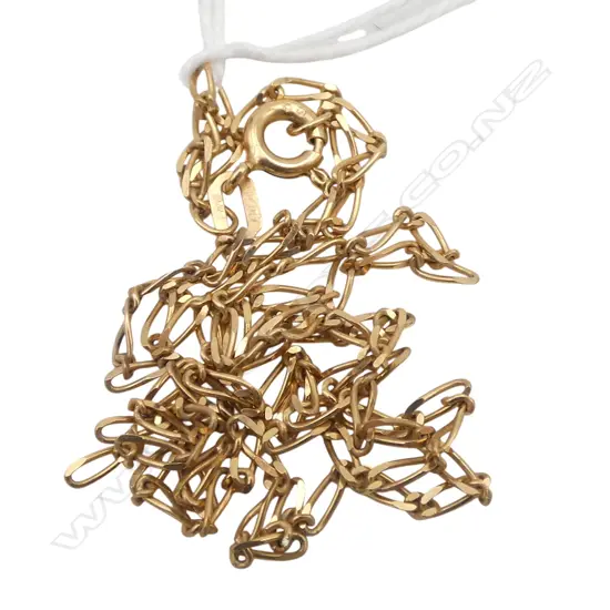 9ct GOLD NECK CHAIN 440mm. 2.66gms