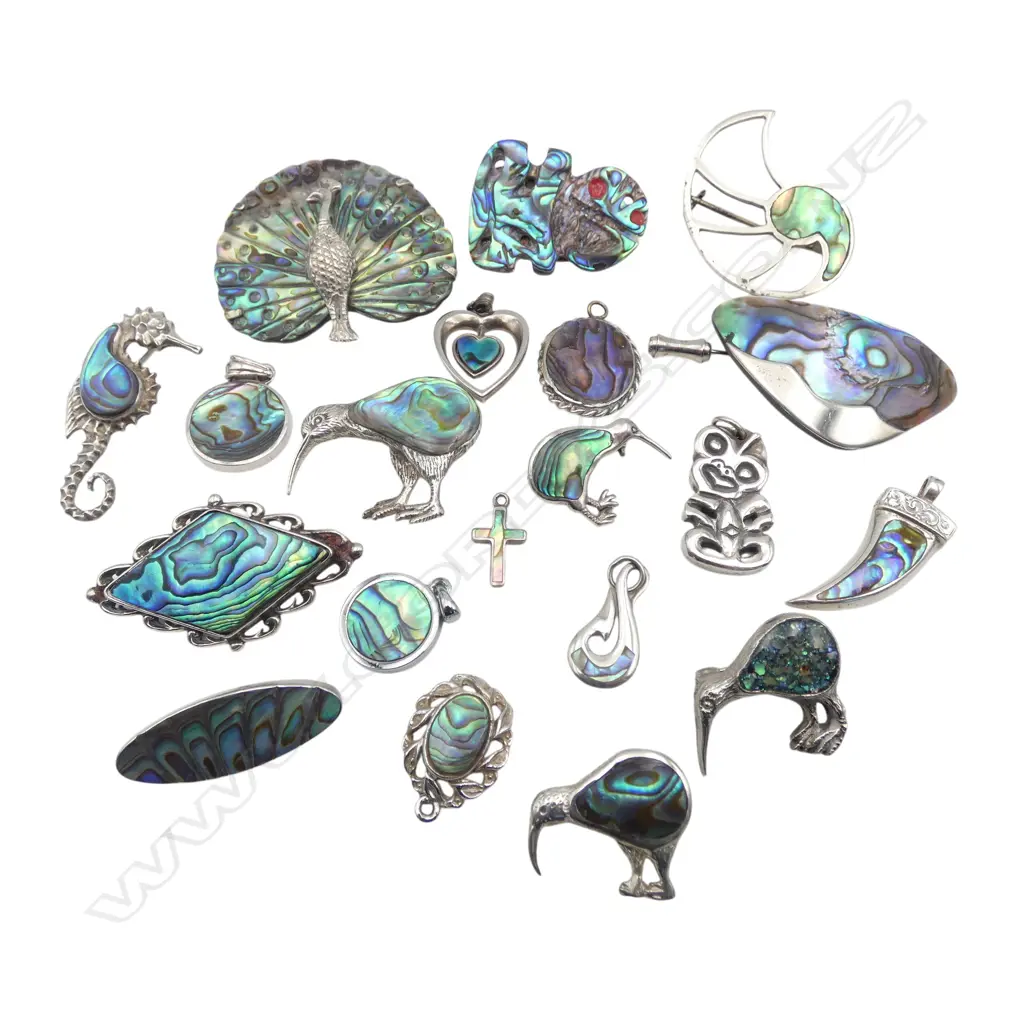 ASST PAUA JEWELLERY, MOSTLY STG SILVER Image 1++