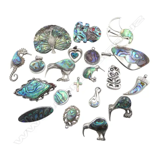 ASST PAUA JEWELLERY, MOSTLY STG SILVER