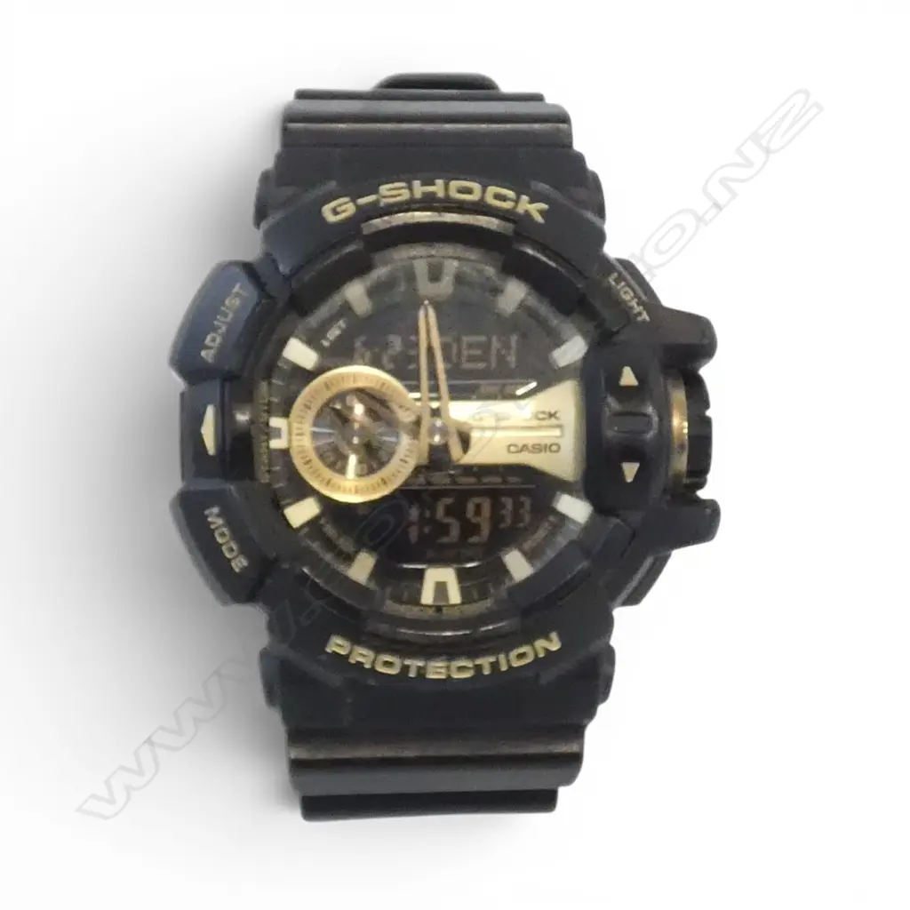 GENT'S BLK CASIO G-SHOCK WRISTWATCH, GA-400GB-1A9 Image 1++