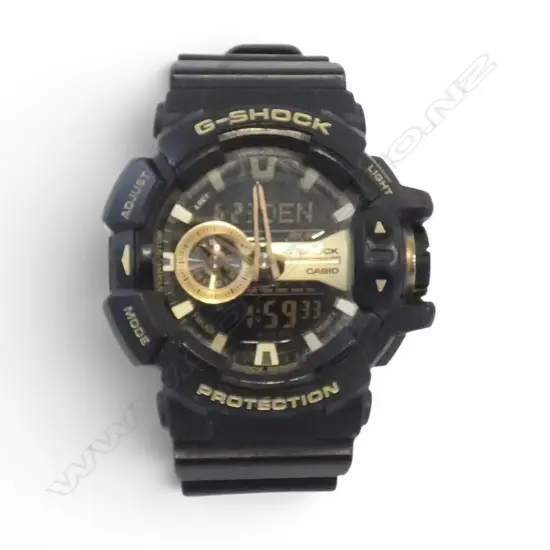 GENT'S BLK CASIO G-SHOCK WRISTWATCH, GA-400GB-1A9