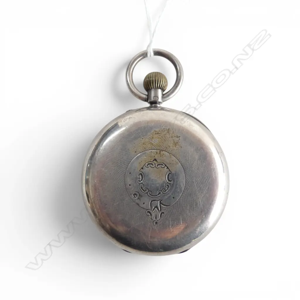 SILVER CASED ROTHERHAM POCKET WATCH, Birmingham 1911, running Image 1++