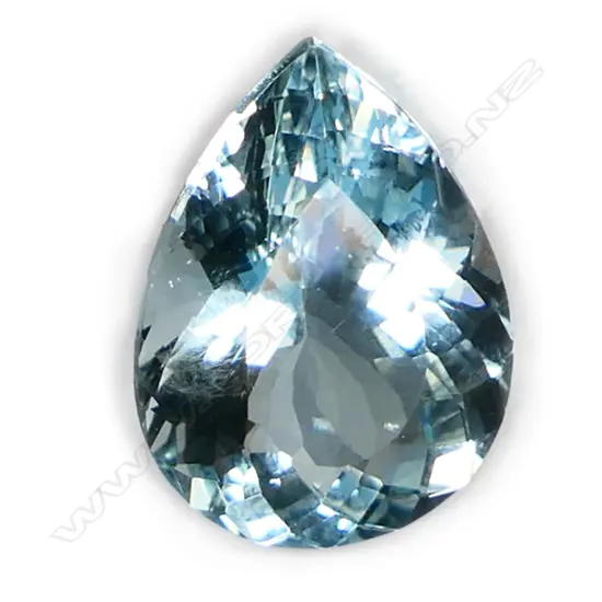UNSET PEAR CUT AQUAMARINE 9.65ct