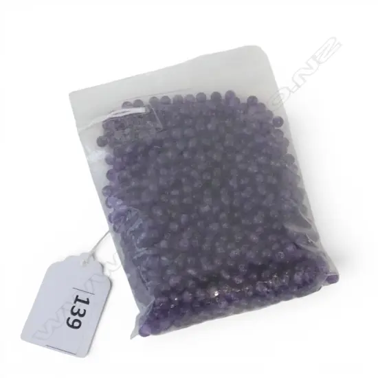 BAG 4mm diameter AMETHYST BEADS drilled 