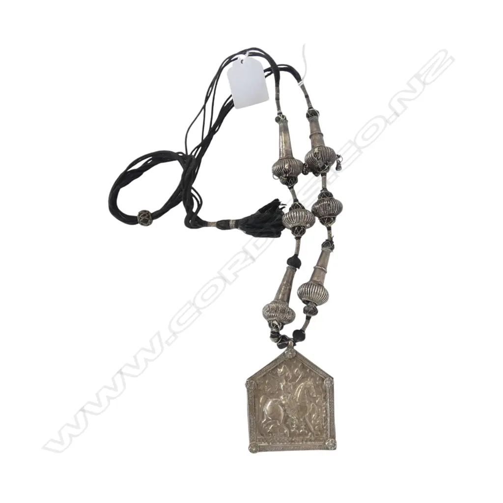 ETHNIC INDIAN? SILVER NECKLACE 115gms TW testing 80% Image 1++