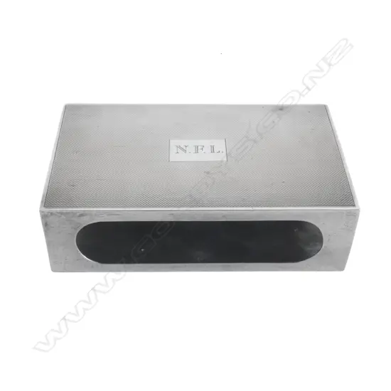 STG SILVER MATCH BOX CASE, LONDON 1956 70x35x120mm, 106gms