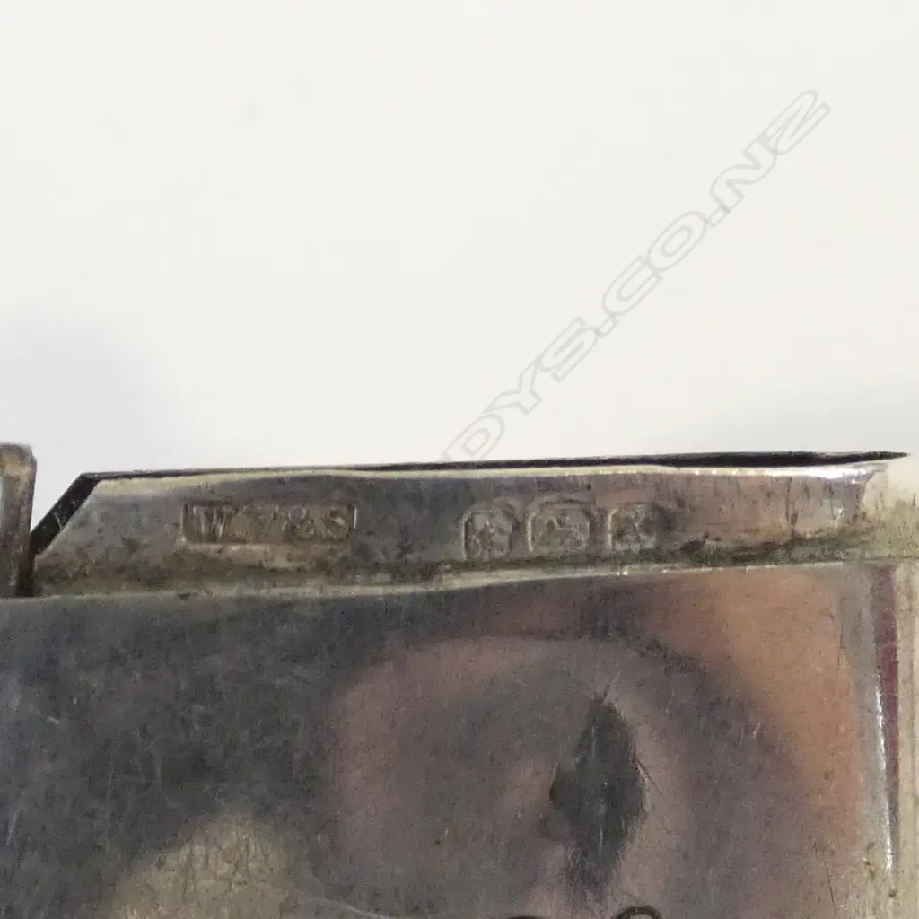 STG SILVER PLAIN VESTA W SUSPENSION LOOP Birmingham 1922. 22gms Image 1++